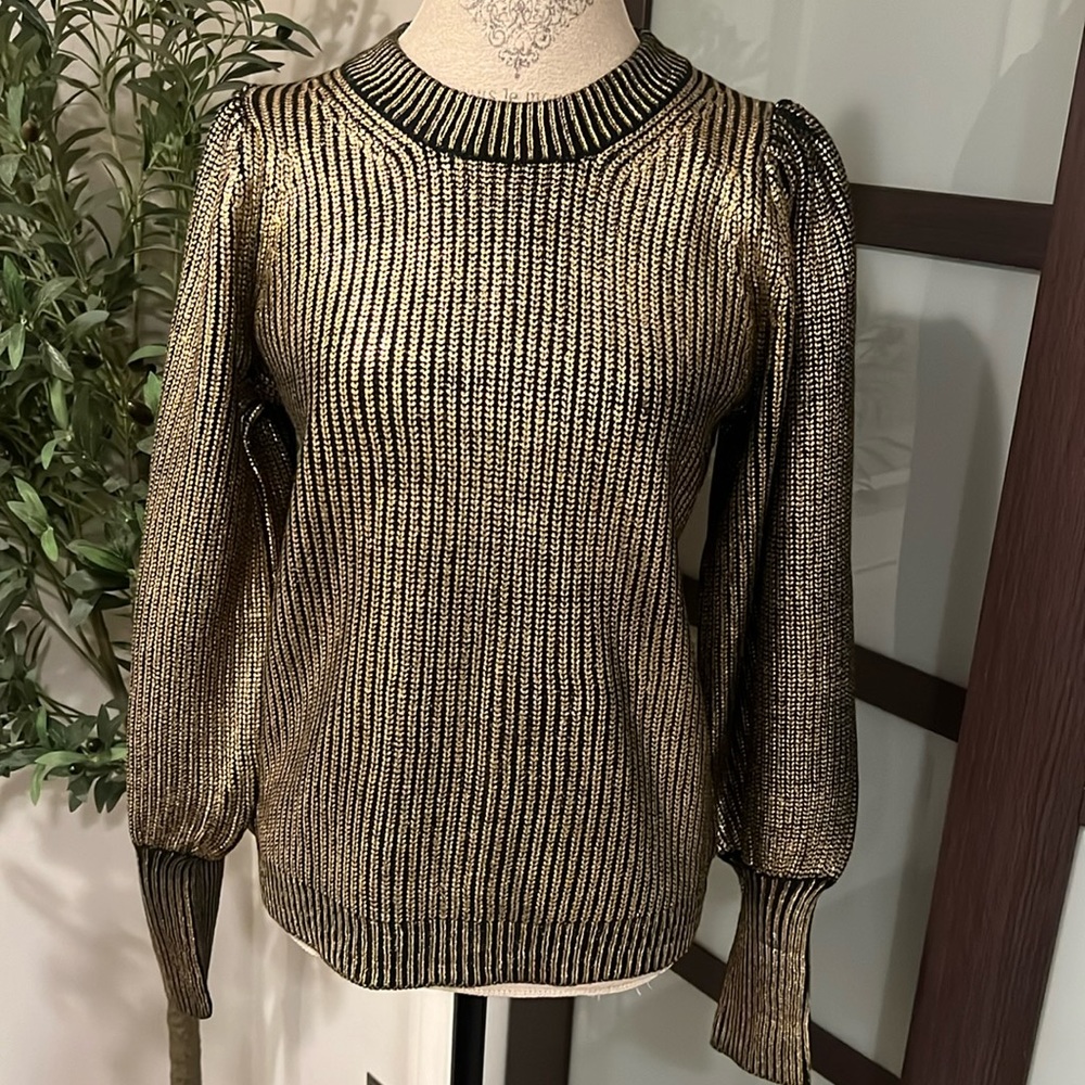 NWT Jodifl Gold Foil Sweater